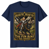 Fun aunt has arrived shirt in navy