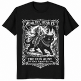 Fun aunt shirt in black