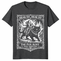 Fun aunt shirt dark heather grey