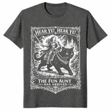 Fun aunt shirt dark heather