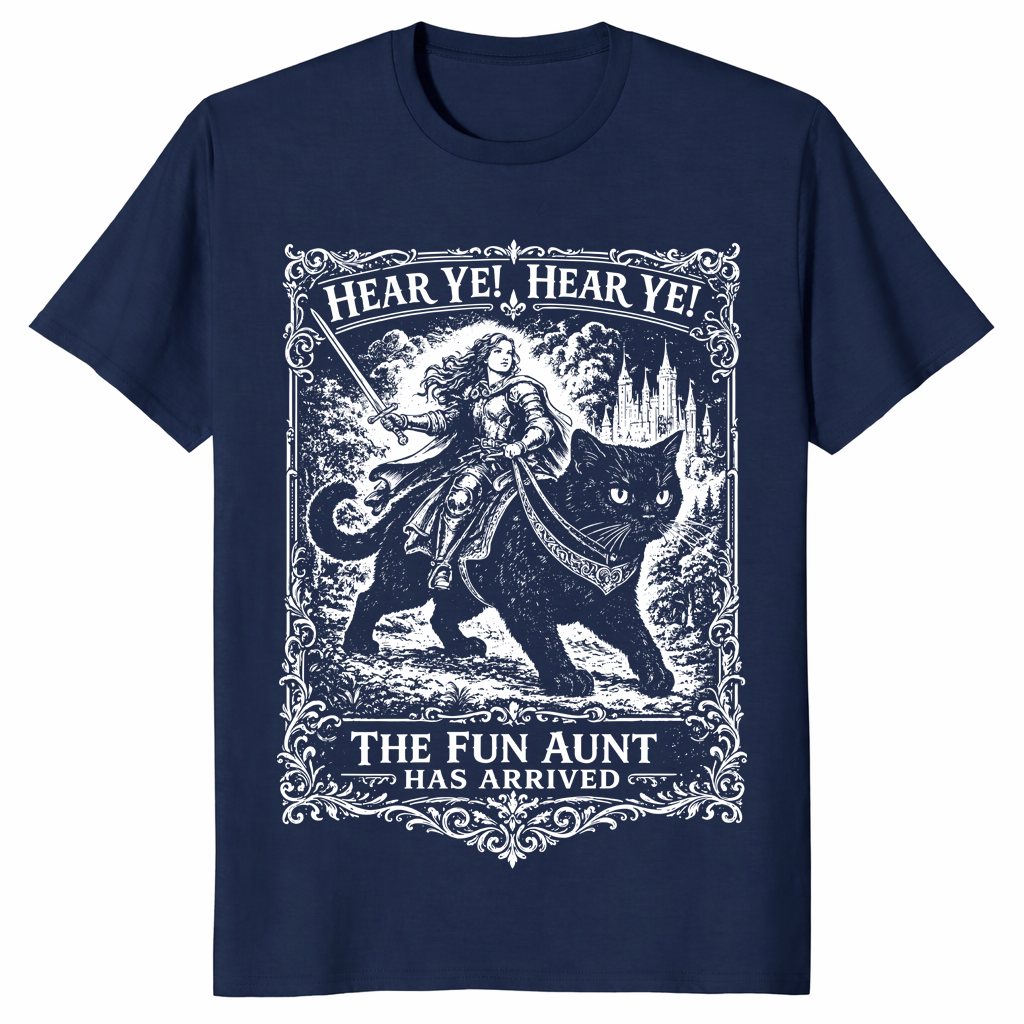 Fun aunt shirt in navy