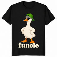 Funcle goose shirt in black