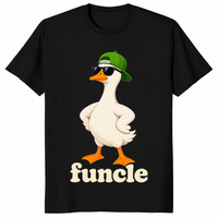 Funcle goose shirt in black