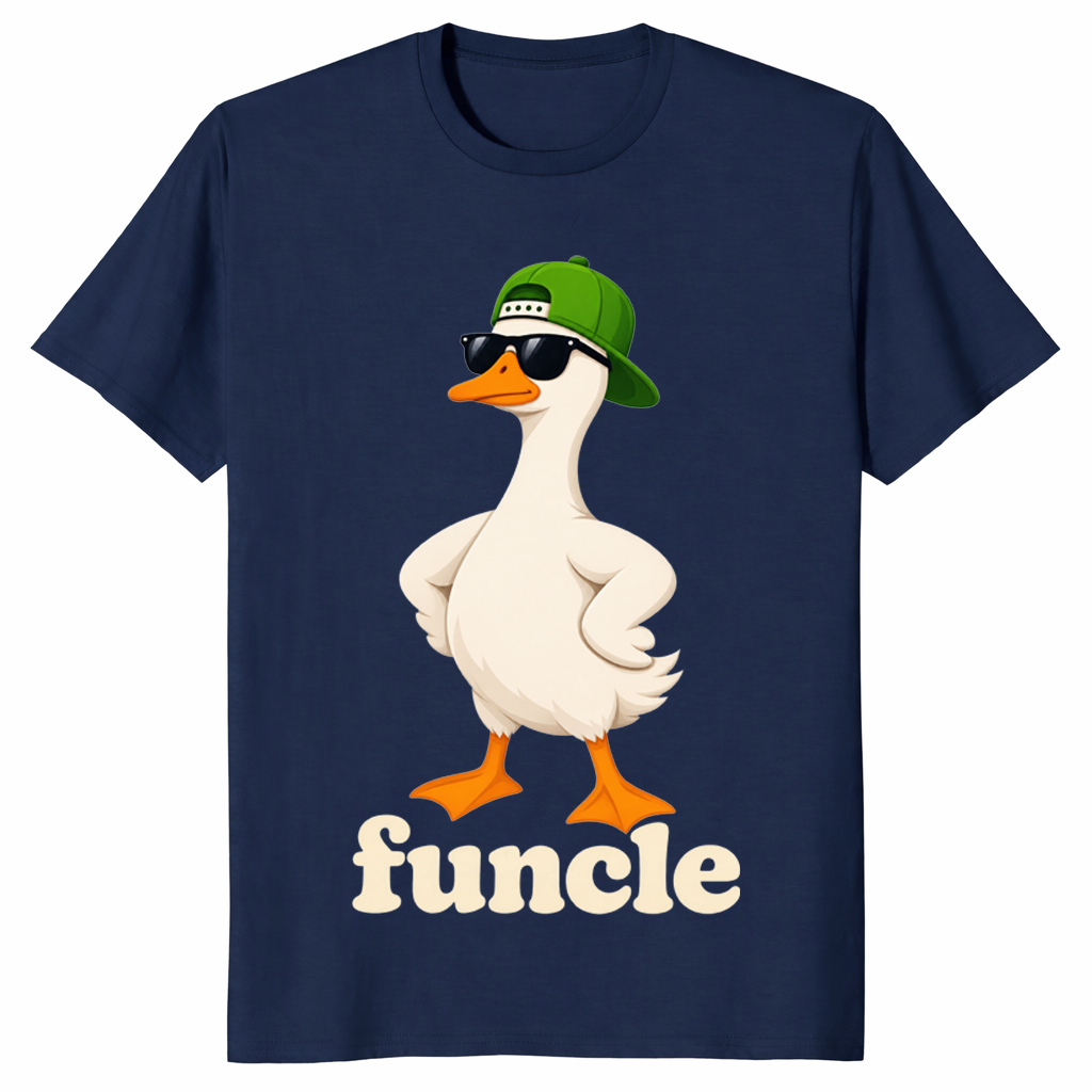 Funcle goose shirt in navy