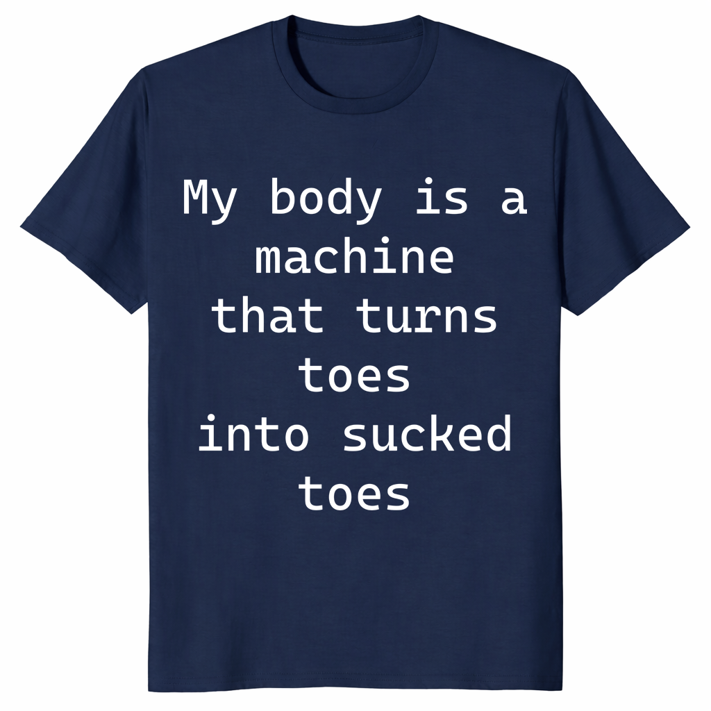 toes-meme-shirtFunny adult humor toes meme shirt with bold white text design