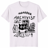 Funny Archivist Shirt in ice grey
