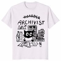 Funny Archivist Shirt in ice grey