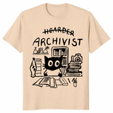 Funny Archivist Shirt in sand