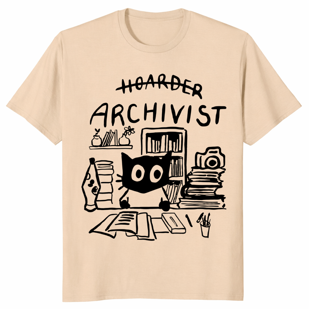 Funny Archivist Shirt in sand