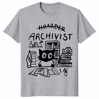 Funny Archivist Shirt in sport grey