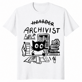 Funny Archivist Shirt in white