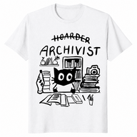 Funny Archivist Shirt in white