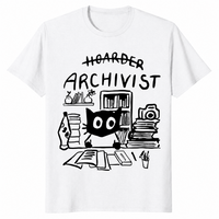 Funny Archivist Shirt in white