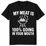 Funny bbq grilling shirt in black