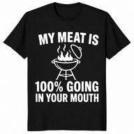 Funny bbq grilling shirt in black