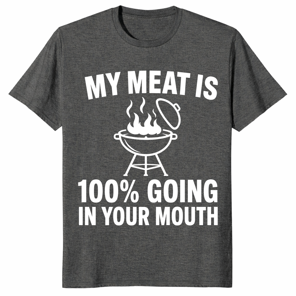 Funny bbq grilling shirt dark heather