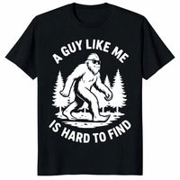 Funny Bigfoot Sunglasses Tee with “A Guy Like Me Is Hard To Find” design