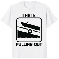 Nautical humor shirt in white for boat owners and sailing fans