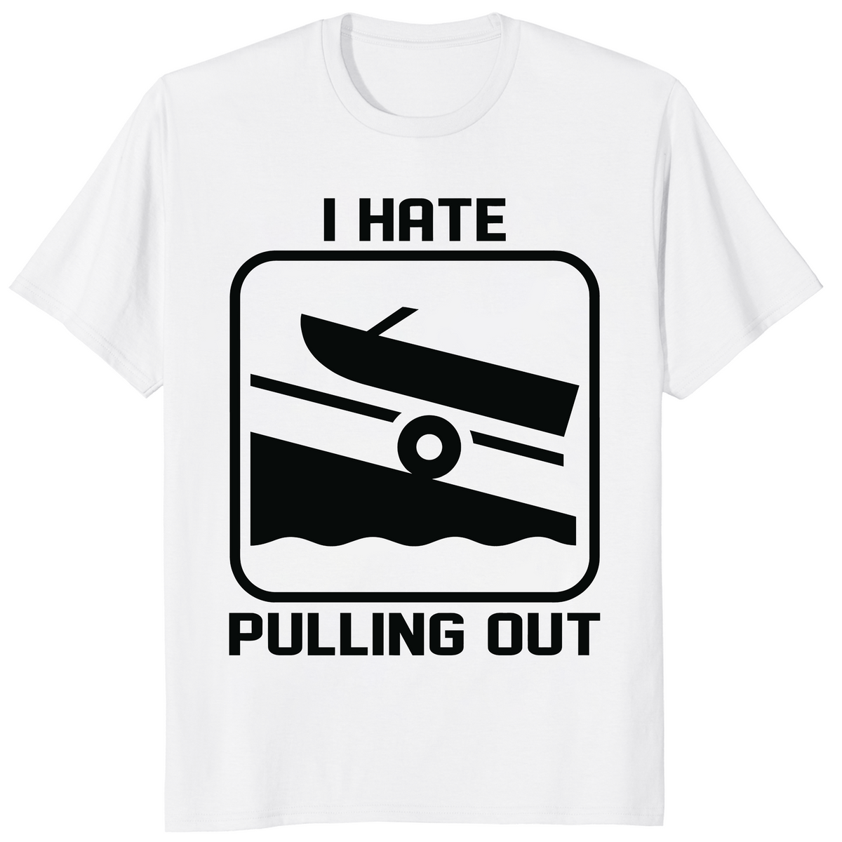 Nautical humor shirt in white for boat owners and sailing fans