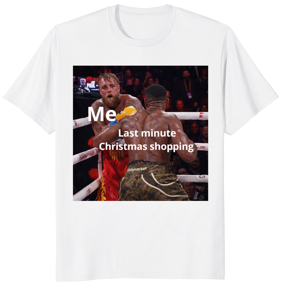 Funny Boxing Meme Shirt by Cuccico featuring holiday panic design