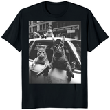 Cuccico Funny Cat Gang Tee in black