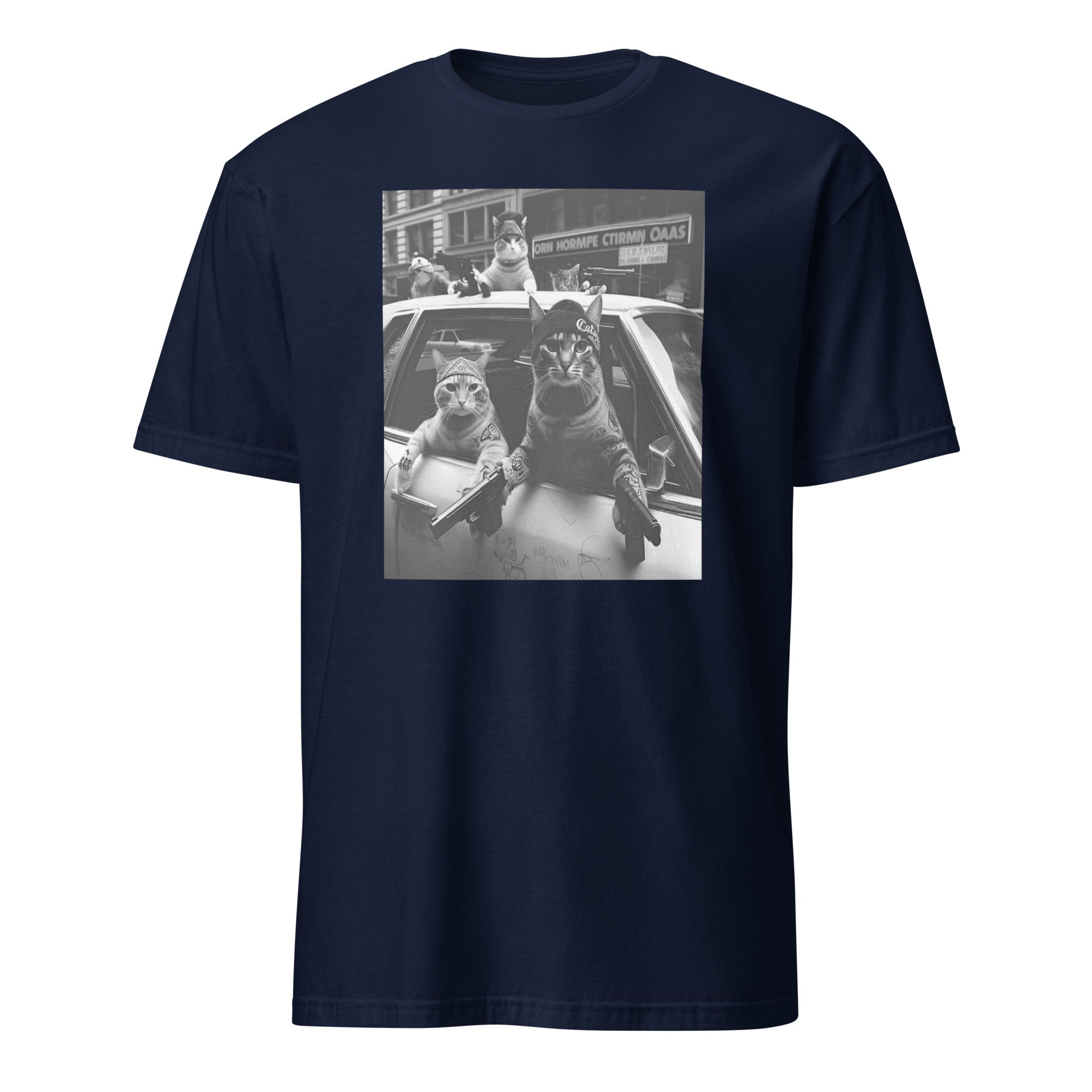 Cuccico Funny Cat Gang Tee in navy