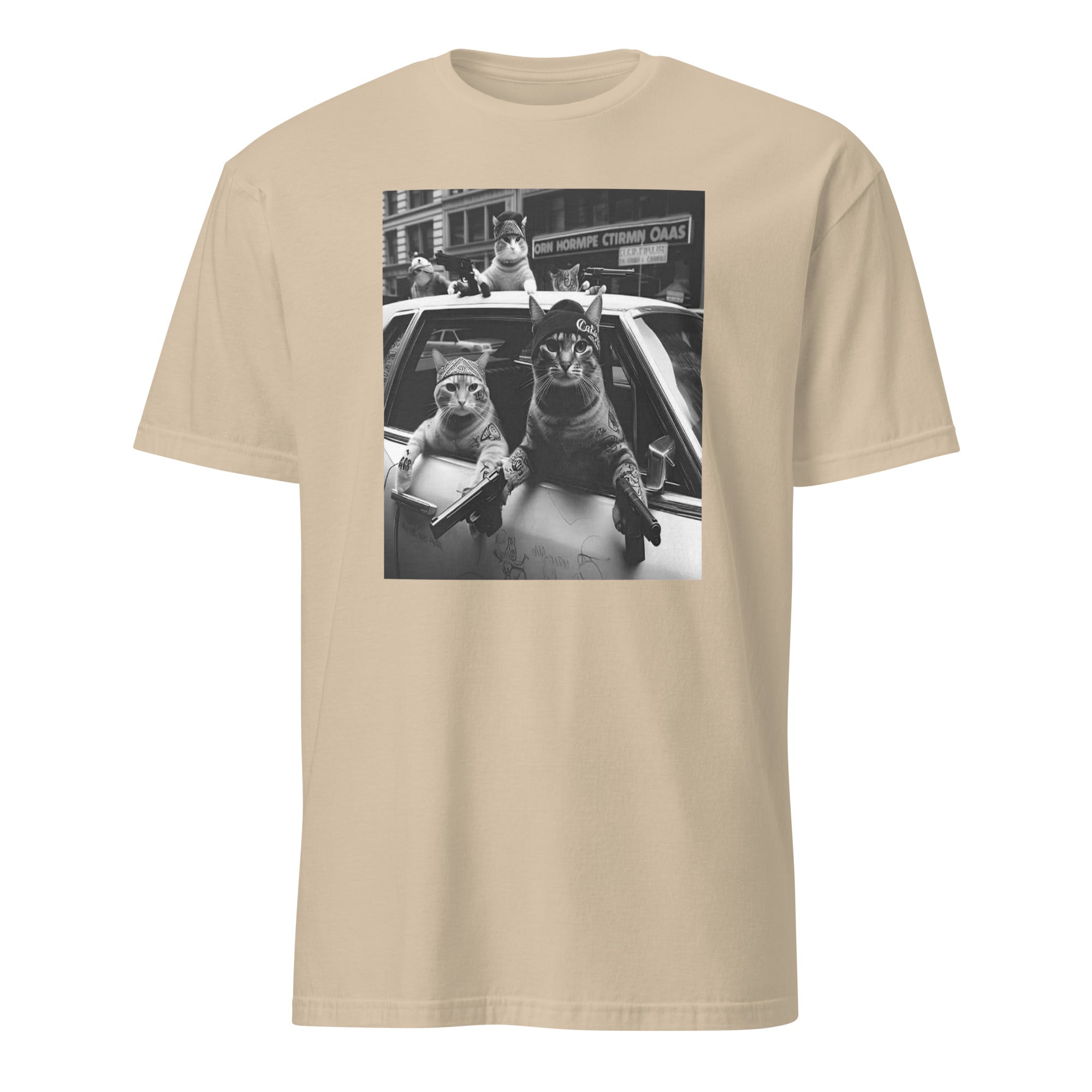 Cuccico Funny Cat Gang Tee in sand