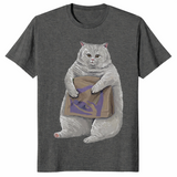 Funny cat shirt dark heather