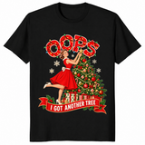 Funny Christmas tree shirt in blackFunny Christmas tree shirt in navy
