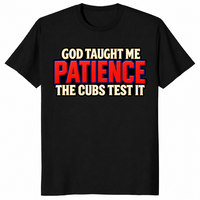 Funny cubs shirt in black