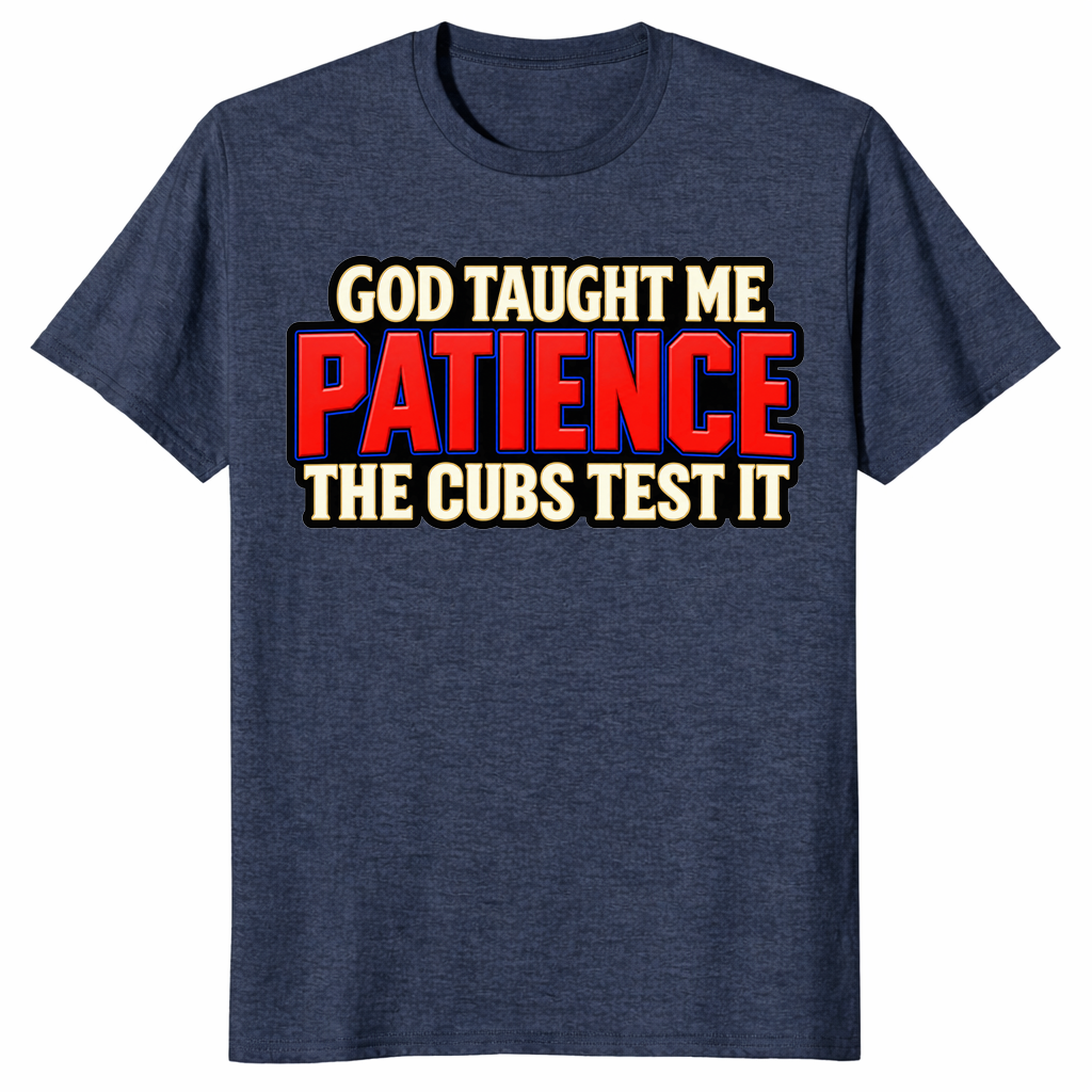 Funny cubs shirt in dark heather