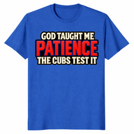 Funny cubs shirt in royal