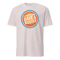 Funny Dave & Buster’s Adult Humor T-Shirt in ice grey by Cuccico, adult humor offensive tee
