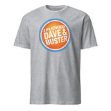 Funny Dave & Buster’s Adult Humor T-Shirt in sport grey by Cuccico, funny offensive shirt