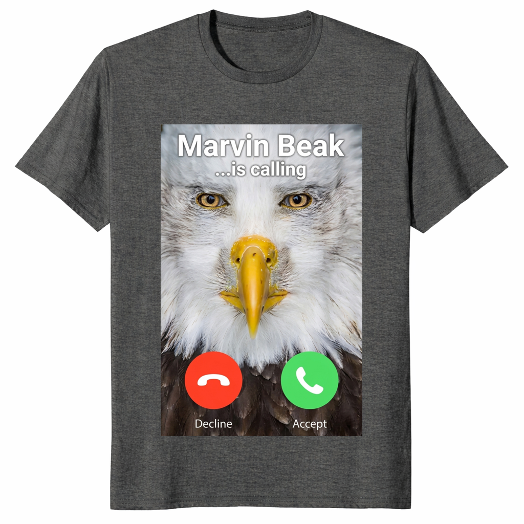 Marvin Beak Is Calling T Shirt – Funny Viral Eagle Meme Tee | Cuccico