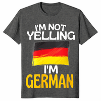 Funny german shirt in dark heather