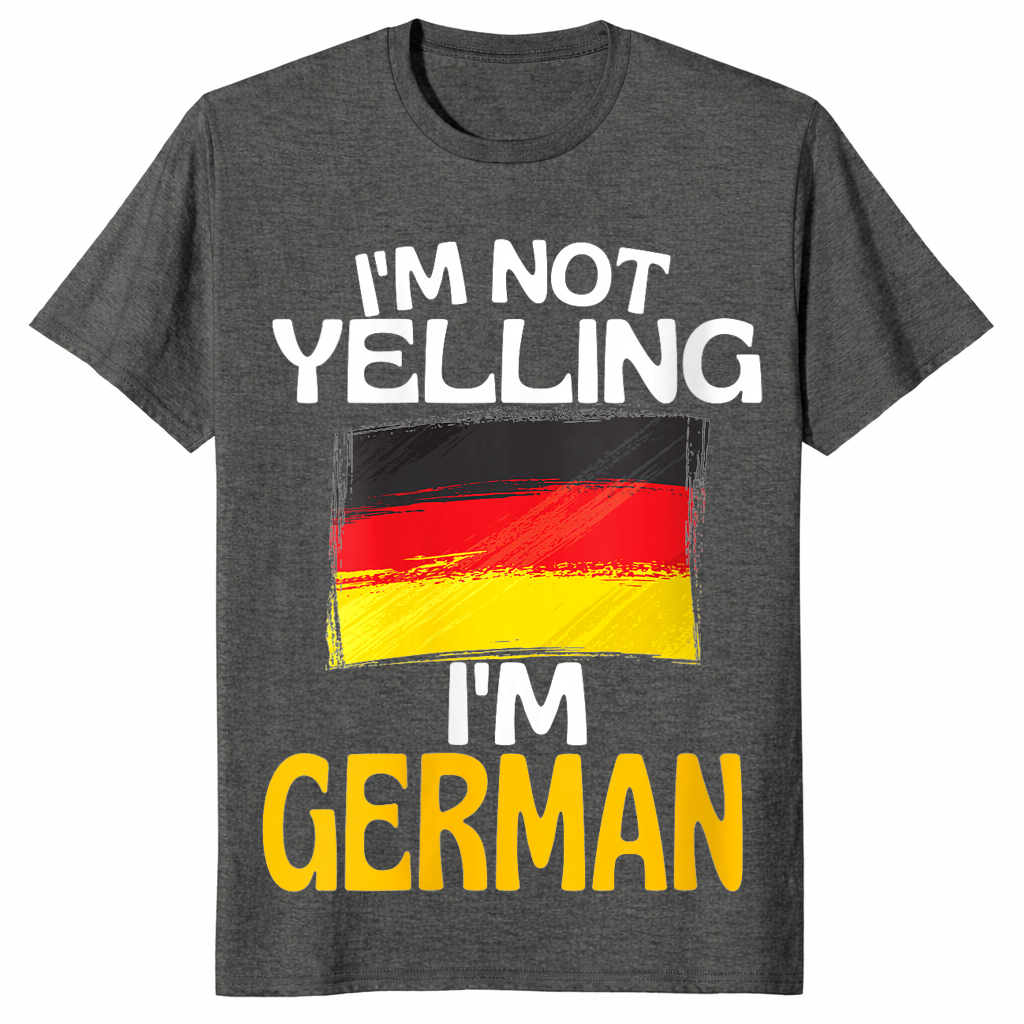 Funny german shirt in dark heather
