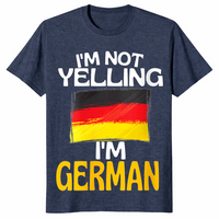 Funny german shirt in heather navy