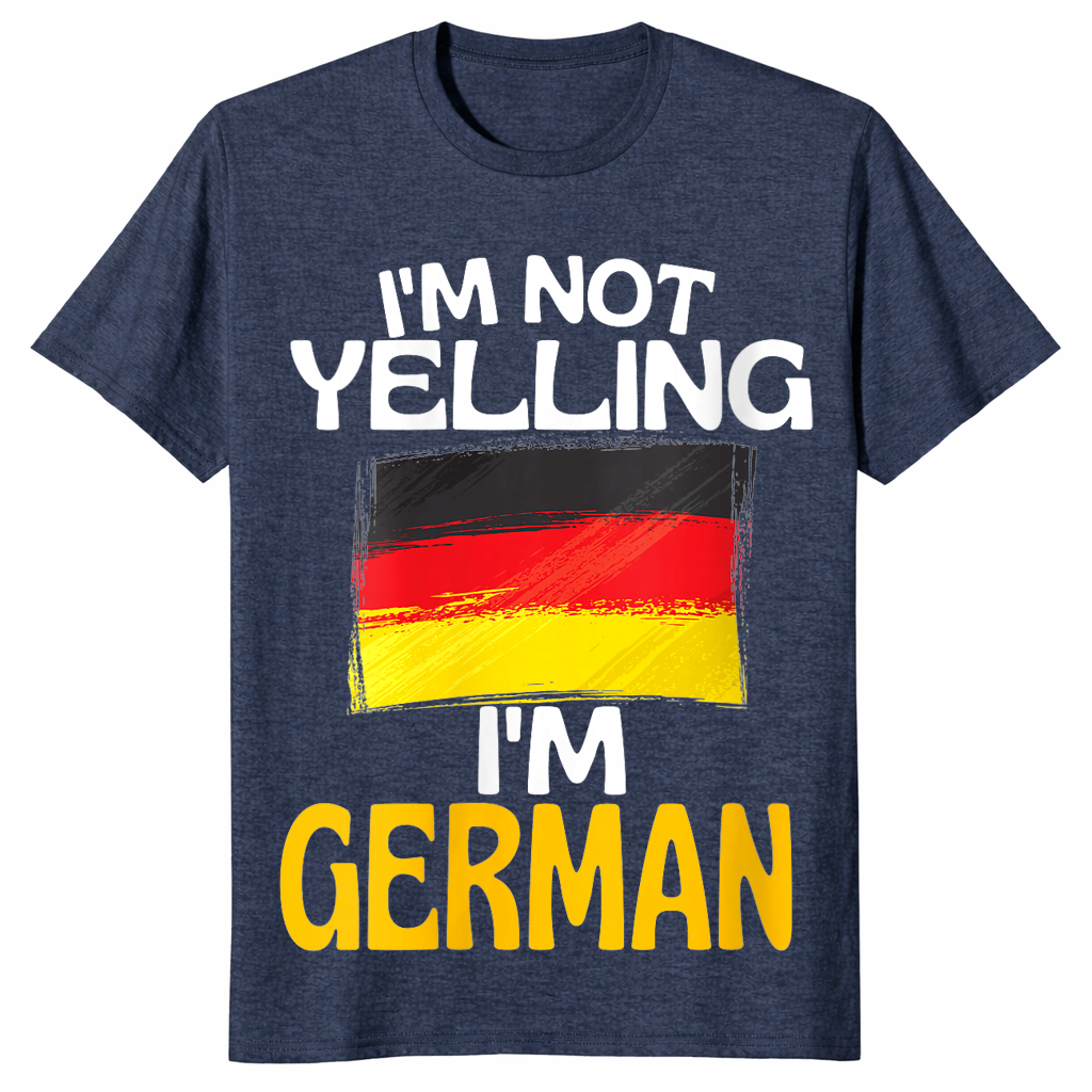 Funny german shirt in heather navy