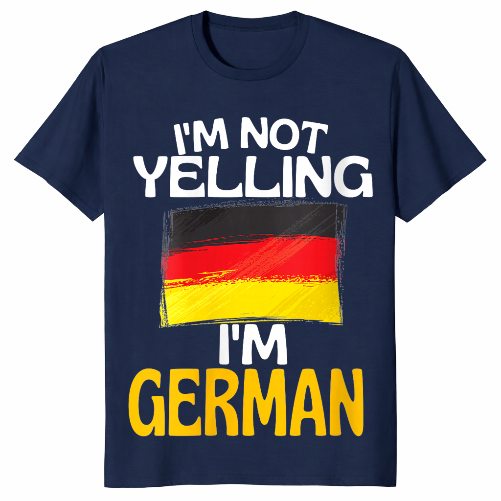 Funny german shirt in navy