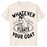 Funny goat shirt in natural