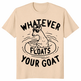 Funny goat shirt in sand