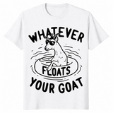 Funny goat shirt in black