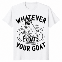 Funny goat shirt in black