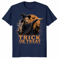 Funny halloween witch shirt in navy