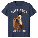 Funny horse shirt in heather navy