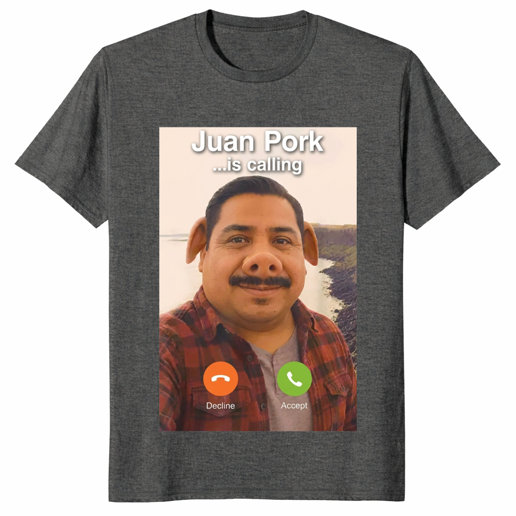 Funny John Pork meme tee inspired by viral is calling internet culture