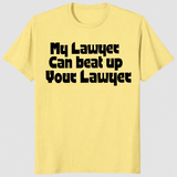 Funny lawyer shirt in cornsilk