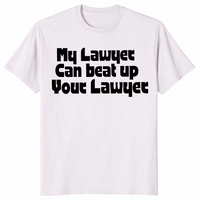 Funny lawyer shirt in ice grey