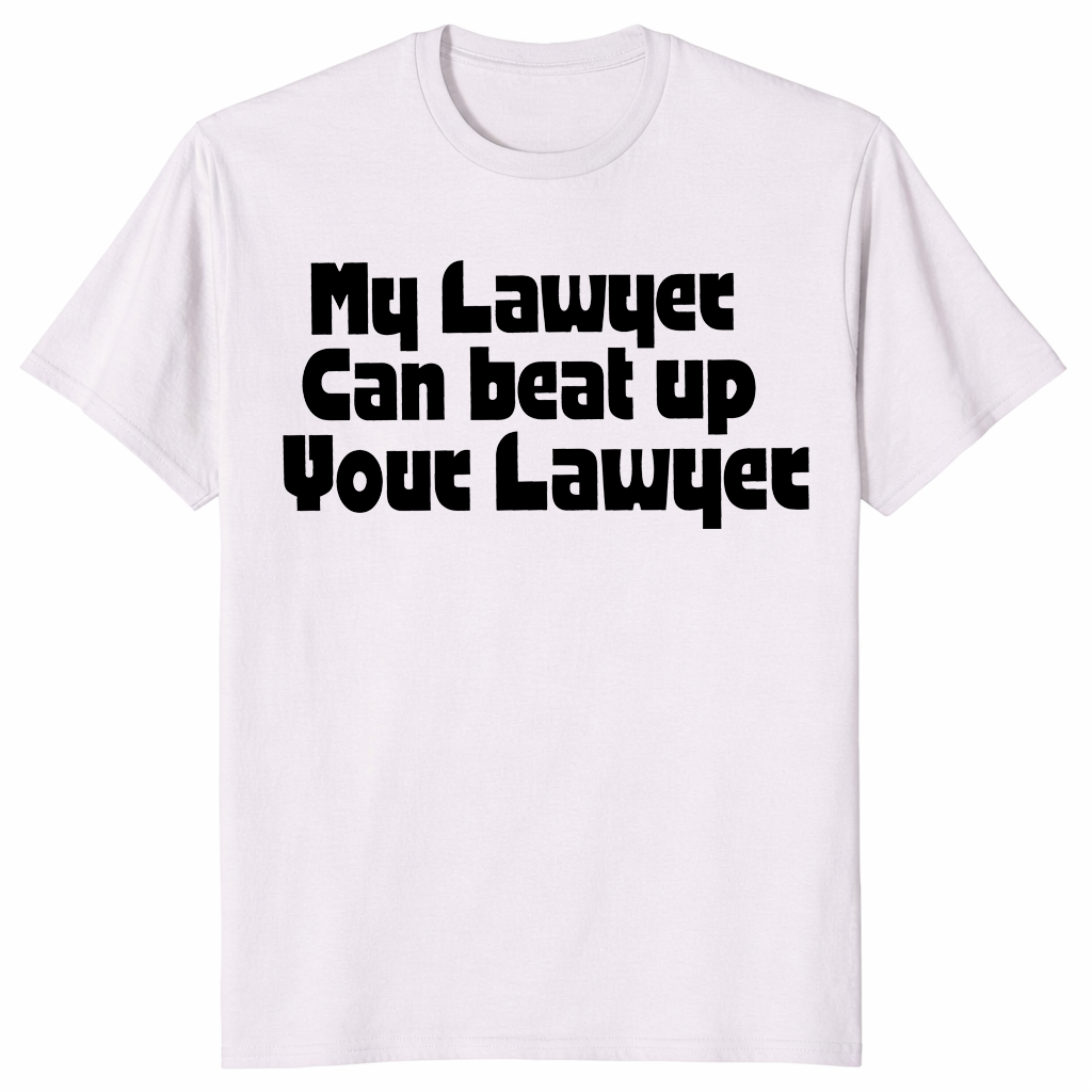 Funny lawyer shirt in ice grey